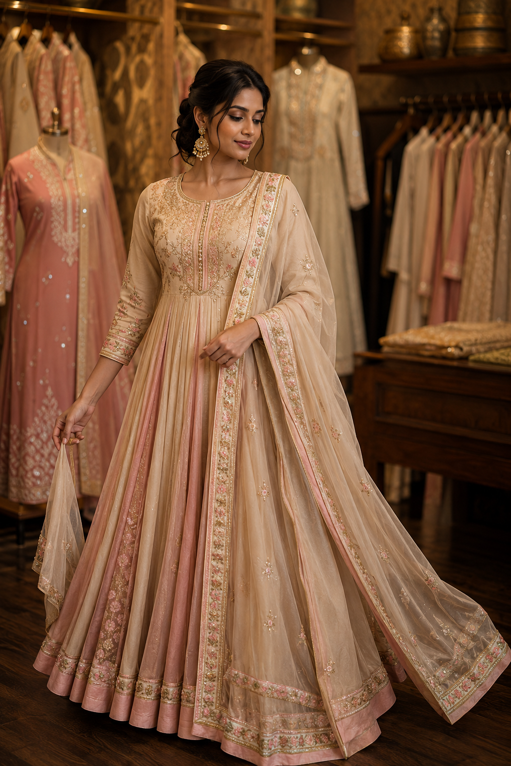 Anarkali Chudithar Stitching